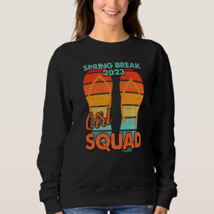 Lentevakantie 2023 Meisjes Groep Strand Vintage Co Trui