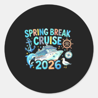 Lentevakantie cruise 2026 gezinsreis vakantie ronde sticker