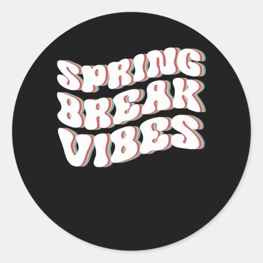 lenteverbrekende virussen verkeren in een lenteve ronde sticker (Voorkant)