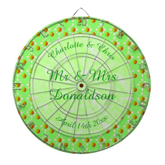  lenteviendringbloesem en appels dartbord (Voorkant)