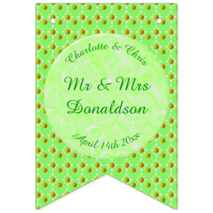  lenteviendringbloesem en appels vlaggetjes