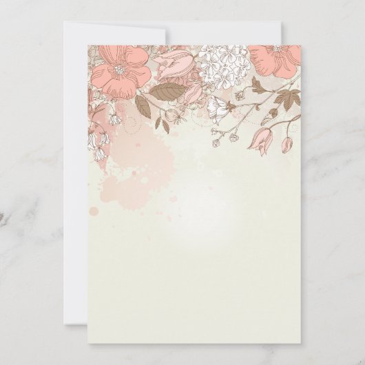 lentevloerbloemen — Uitnodiging (Achterkant)