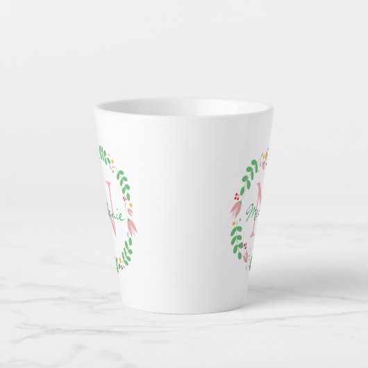  lentevloeren, met maaswijdte latte mok (Voorkant)