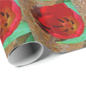 Lentgele en rode tulp cadeaupapier (Rol Hoek)