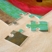 Lentgele en rode tulp legpuzzel (Zijkant)