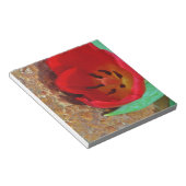 Lentgele en rode tulp notitieblok (Schuin)