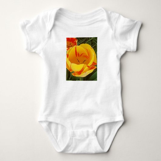 Lentgele tulpen romper (Voorkant)