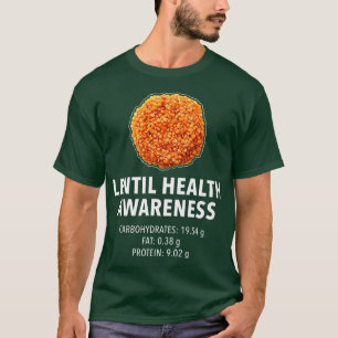Lentil Health Epert Brown Yellow Red Green T-shirt