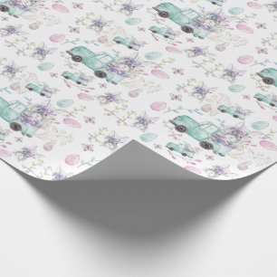 Lentkleurig handschilderd cadeaupapier