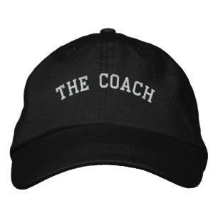 L'entraîneur Casquette simple brodé réglable noir