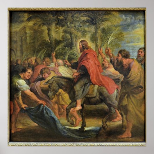 L'Entrée du Christ à Jérusalem Poster (Voorkant)