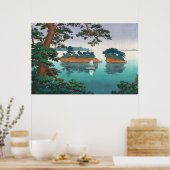 Lentregen in Matsushima door Tsuchiya Koitsu Poster (Keuken)