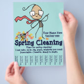 Lentreiniging. Yard Work Promotion Flyer (Hand)