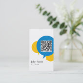 L'entretien simple bouillonne carte de visite (Debout devant)