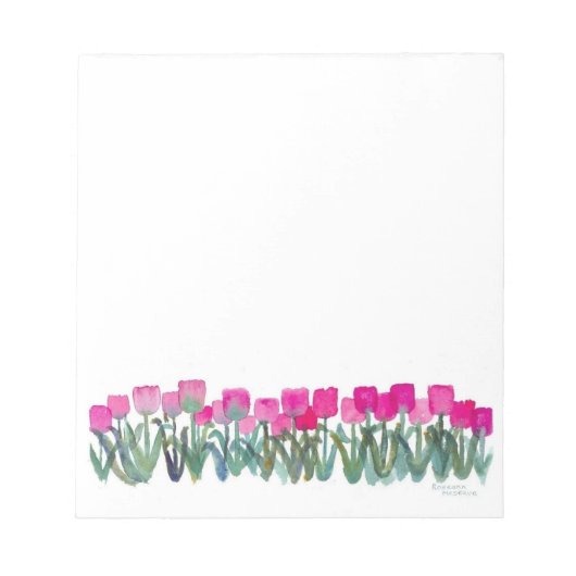 Lentroze Tulpen 5,5 x 6 inch Notitieblok - 40 pagi (Voorkant)