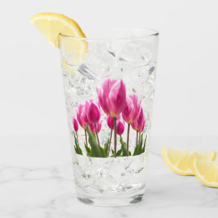 Lentstijl keuken decor roze tulp Drink Glas
