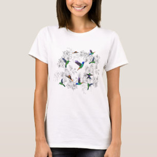 Lentvogels - Hummingbird - Kies of voeg uw kleur t T-shirt