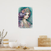 L'envoûtante affiche de sirène violette (Cuisine)