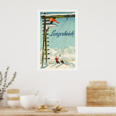 Lenzerheide Switzerland Vintage Ski Poster (Keuken)