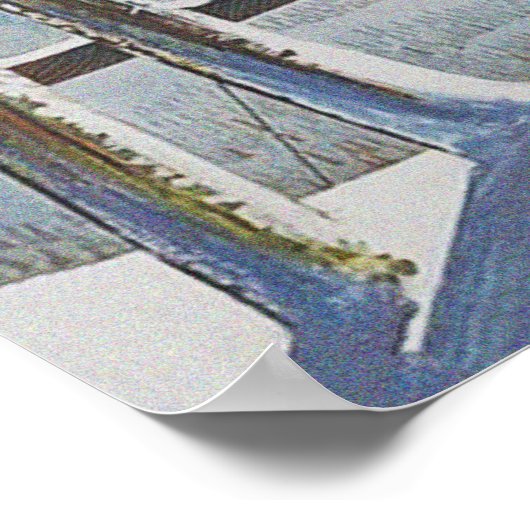 Lenzerheide Zwitserland Retro  Ski Poster (Hoek)