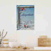 Lenzerheide Zwitserland Retro  Ski Poster (Keuken)