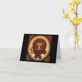 Leo 10 kaart (Gele Bloem)