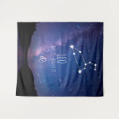 Leo | Aangepaste astrologie Tapestry Wandkleed (Voorkant (horizontaal))