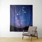 Leo | Aangepaste astrologie Tapestry Wandkleed (In situ)