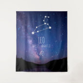 Leo | Aangepaste astrologie Tapestry Wandkleed (Voorkant)