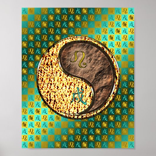 Leo & Aarde Hond Poster (Voorkant)