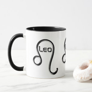 LEO, abstract ontwerp van het sterrenbeeld, Mok