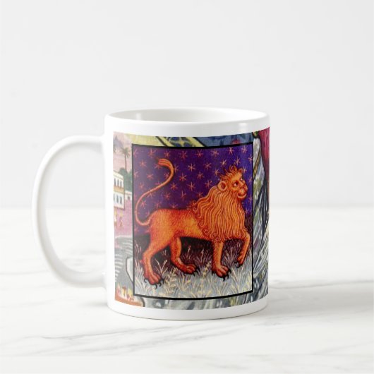 Leo Ancient Zodiac Sign Astrology Coffee Cup/Mok Koffiemok (Links)