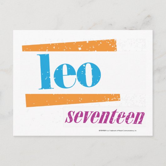 Leo Aqua Briefkaart (Voorkant)