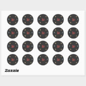 Leo Astrological Sign Ronde Sticker (Vel)
