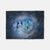 Leo Astrological Zodiac Sign Fleece Deken (Voorkant (Horizontaal))