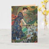 "Leo" Astrologie Teken Kaart (Gele Bloem)