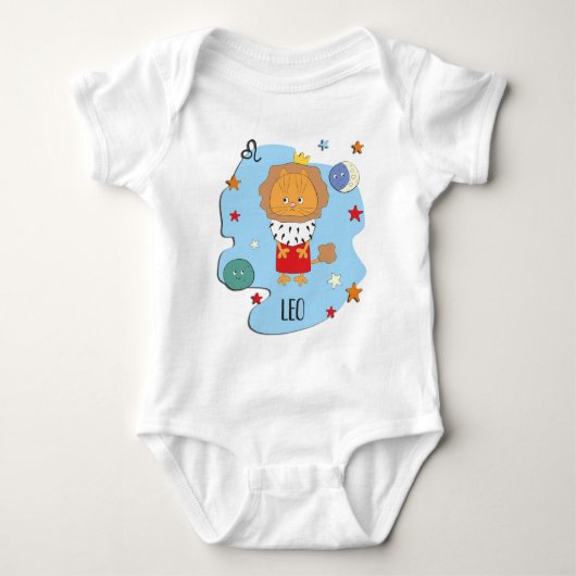 Leo Baby Zodiac Romper (Voorkant)