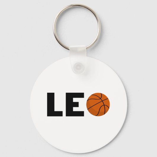 Leo Basketball Sleutelhanger (Voorkant)