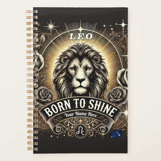 Leo "Born to Shine" Planner (Voorkant)