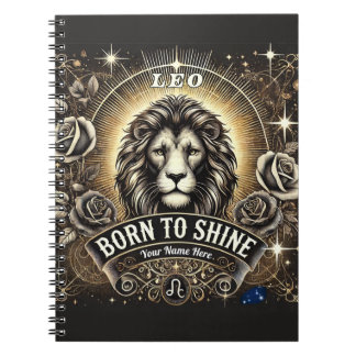 Leo "Born to Shine" Spiral Notitieboek