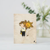 Leo Boy Zodiac Sign Briefkaart (Staand voorkant)