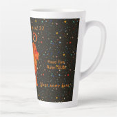 Leo caractères zodiac personnalisé Latte Mug (Droite)