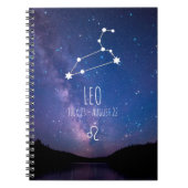Leo | Carnet de constellation Zodiaque personnalis (Devant)