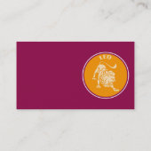 Leo Carte de visite (Dos)