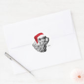 Leo Christmas Ronde Sticker (Envelop)