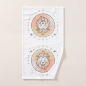 LEO, Conception abstraite du signe zodiaque, (Serviette à main)