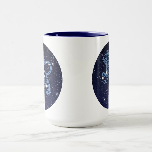 Leo Constellation and Zodiac Sign with Stars Mok (Midden)