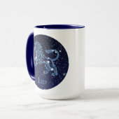 Leo Constellation and Zodiac Sign with Stars Mok (Voorkant links)