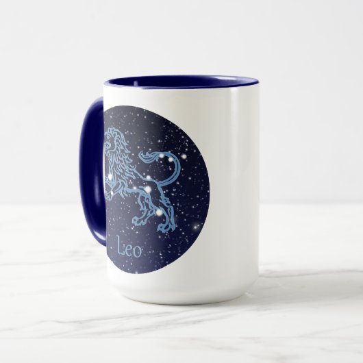 Leo Constellation and Zodiac Sign with Stars Mok (Voorkant links)