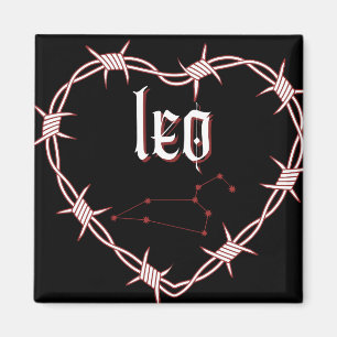 Leo Constellation Gotische esthetische prikkeldraa Magneet